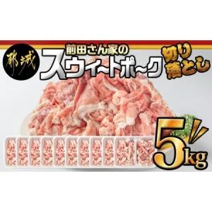 ふるさと納税 「前田さん家のスウィートポーク」切り落とし5kg_17-8907_(都城市) 豚肉 切落し肉 500g 小間切れ 小分け 10パック 計5キロ 銘柄豚 .. 宮崎県都城市