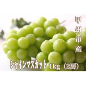 ふるさと納税 甲州市 産地直送やみつきシャインマスカット 1kg(2房)