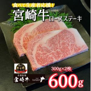 ふるさと納税 小林市 畜産農家応援!『宮崎牛』ロースステーキ600g(DAS044)
