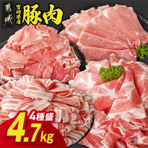 ふるさと納税 都城市 宮崎県産豚肉 満喫セット 4.7kg(都城市)