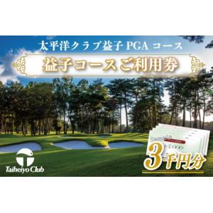 ふるさと納税 太平洋クラブ益子PGAコースご利用券（3,000円分）ゴルフ　PGAコース　金券（CC004） 栃木県益子町