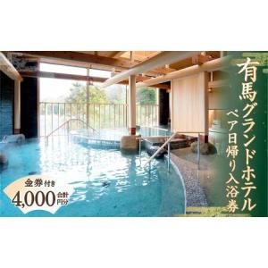 ふるさと納税 有馬グランドホテル　ペア日帰り入浴券≪金券付き≫ 兵庫県神戸市