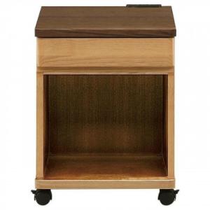 ふるさと納税 大川市 テイク401ナイトテーブル　2口コンセント付き キャスター付き