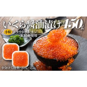 ふるさと納税 A1510.いくら醤油漬（サーモントラウト・紅鮭）450g（225g×2パック） 福岡県新宮町