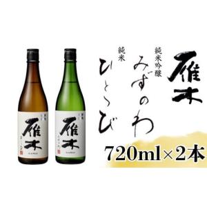 ふるさと納税 日本酒 純米吟醸酒 山口県 岩国市 雁木２本入り　のみくらべ 八百新酒造(株)