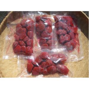 ふるさと納税 若狭町 若狭のすっぱい梅干し　訳あり品　　(300gを4袋、合計1200g)　紅映梅　シソ漬け