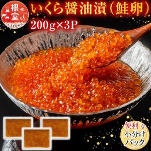 ふるさと納税 根室市 いくら醤油漬(鮭卵)200g×3P B-11012