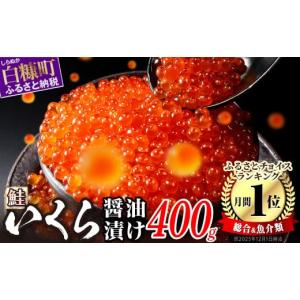 ふるさと納税 いくら 北海道 白糠町 いくら醤油漬（鮭卵） 400g(200g×2パック) イクラ 小分け いくら醤油漬 鮭いくら いくら醤油漬け 鮭 鮭卵 ikura 醤油いく