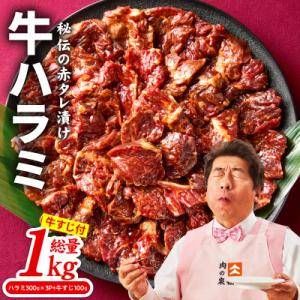 ふるさと納税 泉佐野市 牛ハラミ肉 1kg(ハラミ 900g+牛すじ 100g)味付け 焼肉 015B642