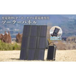 ふるさと納税 電化製品 長野県 松川町 キャンプ アウトドア FUTURE FOX (フューチャー フォックス) ポータブル蓄電池 専用 ソーラーパネル18W 折りたたみ式／